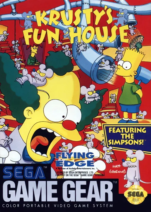 Обложка игры Krusty's Fun House